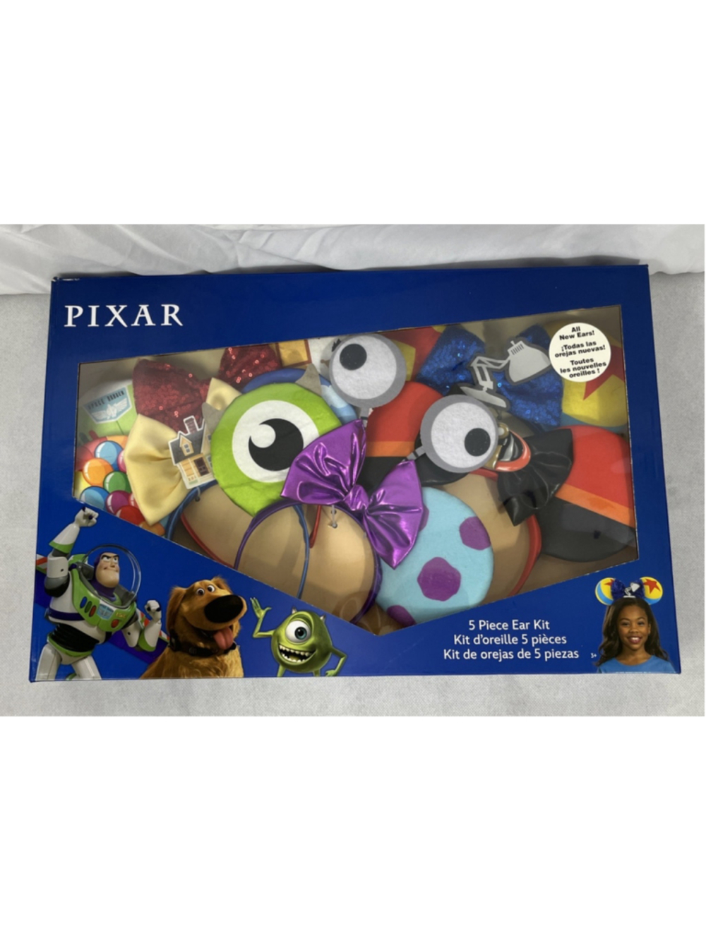 Disguise Disney Pixar Costume Ear Set 5 pc Monsters Inc Toy Story Incredibles UP